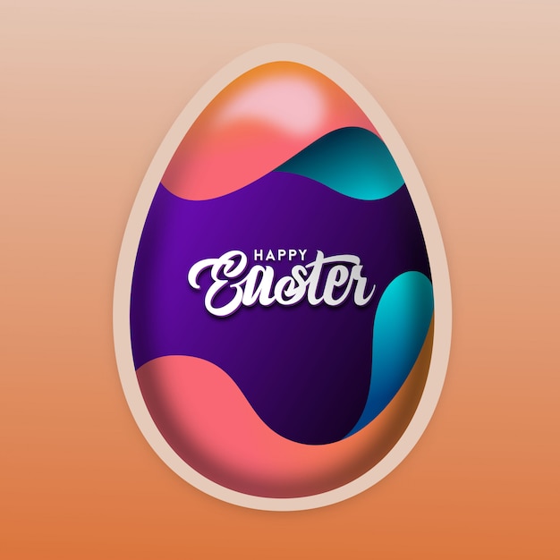 Vector happy easter day