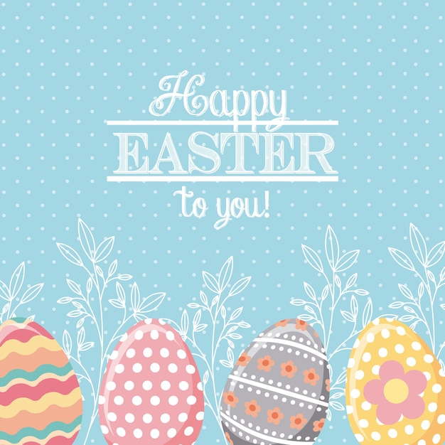 Happy easter design