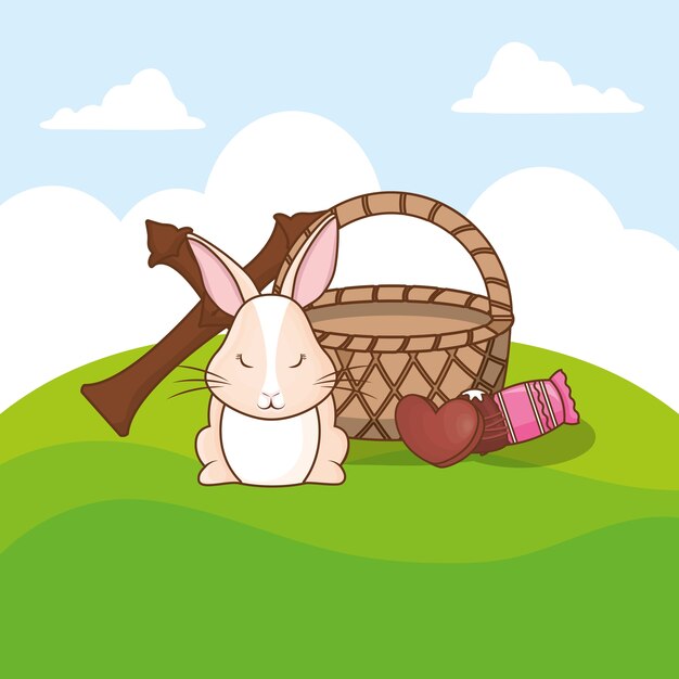 Vector happy easter design