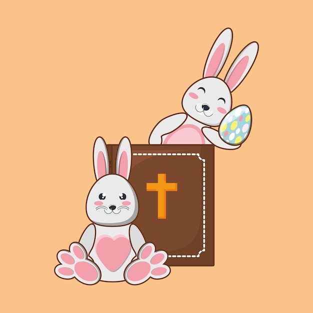 Happy easter design