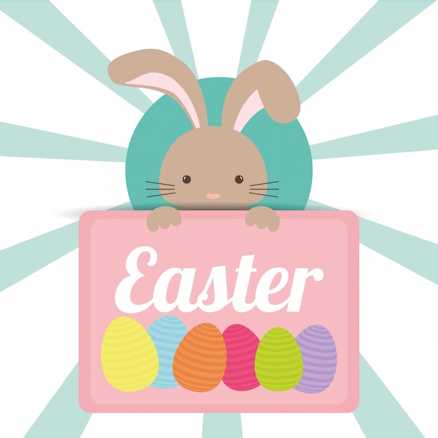 Happy easter design