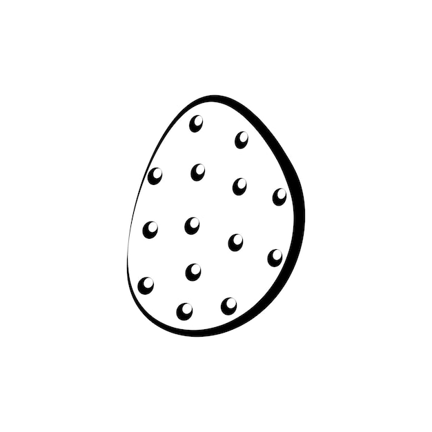 Happy easter egg illustration