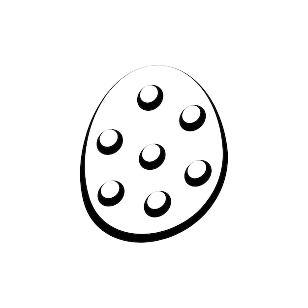 Happy Easter egg illustration