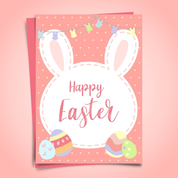 Happy Easter greeting card