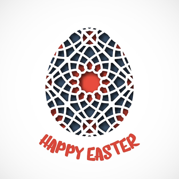 Happy Easter greeting card