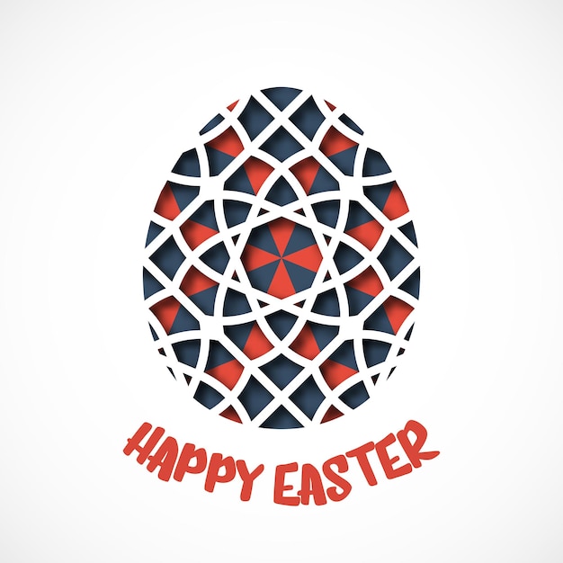 Happy easter greeting card