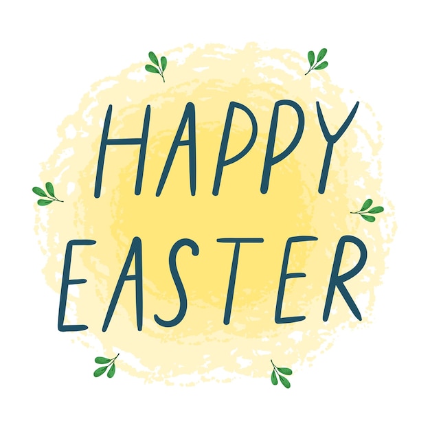 Vector happy easter greeting card