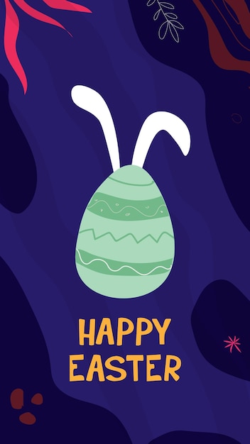 Happy easter illustration