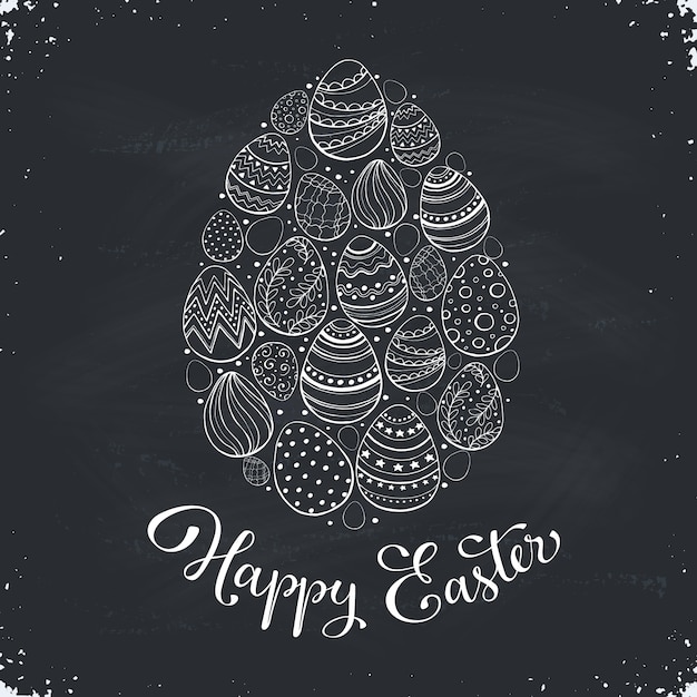 Vector happy easter illustration