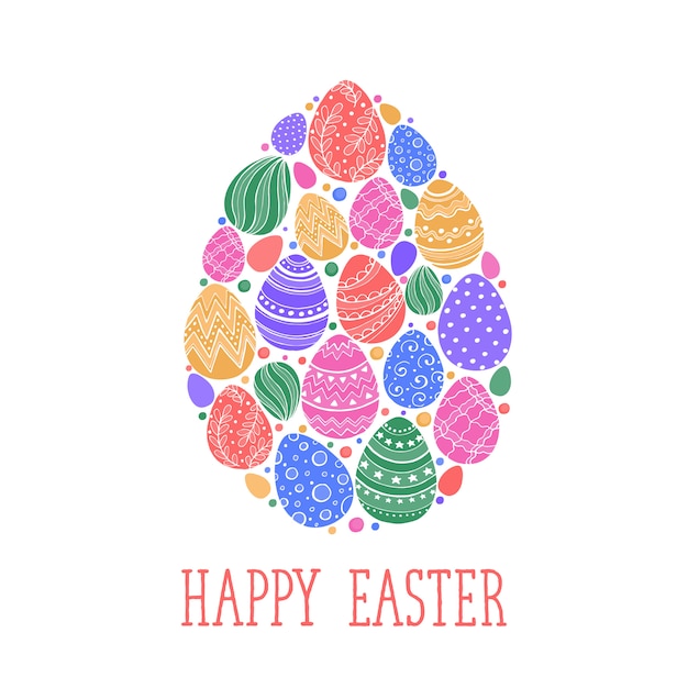 Happy easter illustration