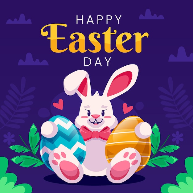 Happy easter illustration