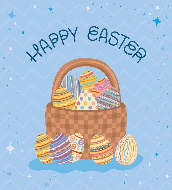 Happy easter illustration