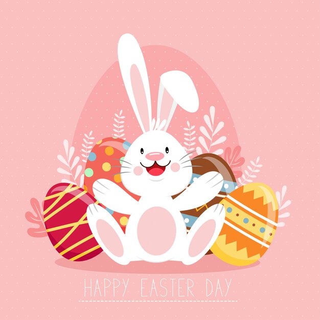 Happy easter poster, invitation card, background. the season of joy.