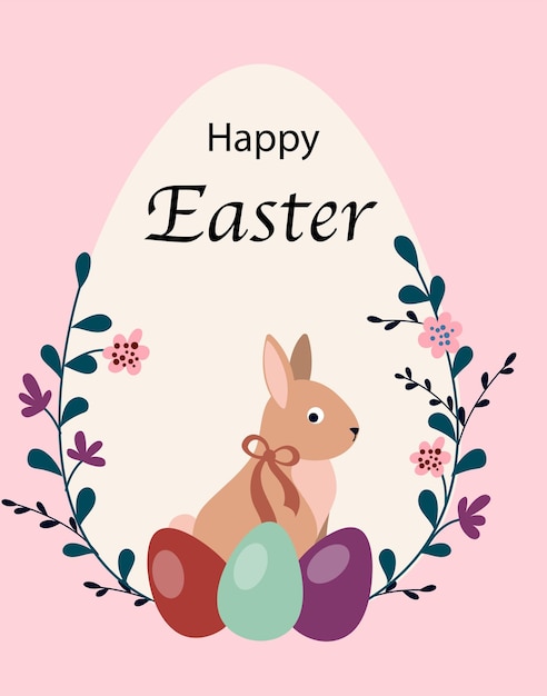 Happy easter poster