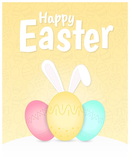 Happy easter poster