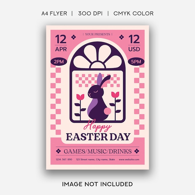 Happy Easter's Day Flyer Template