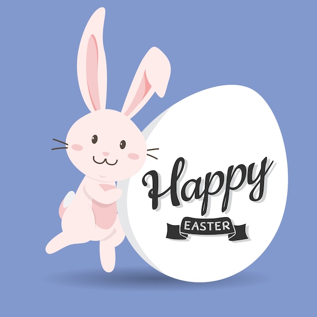 Happy easter's day greeting card.