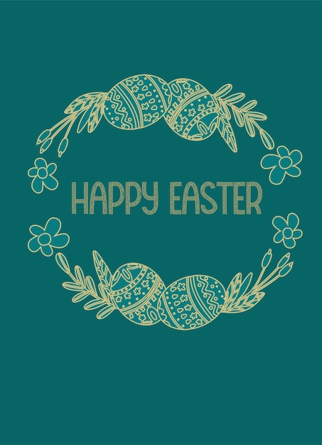 happy easter set of sale banners greeting cards posters holiday covers trendy design
