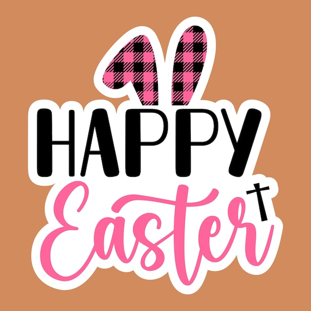 Happy Easter Stickers SVG