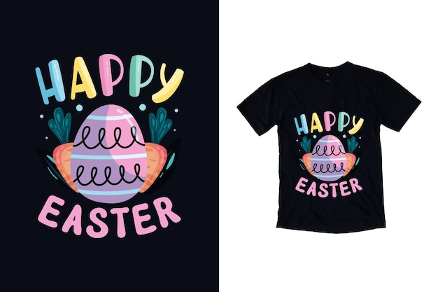 Happy Easter T Shirt Design Premium Vector