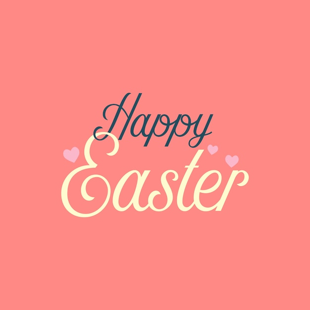 Happy easter typographic