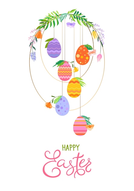 Vettore buona pasqua illustrazione vettoriale.