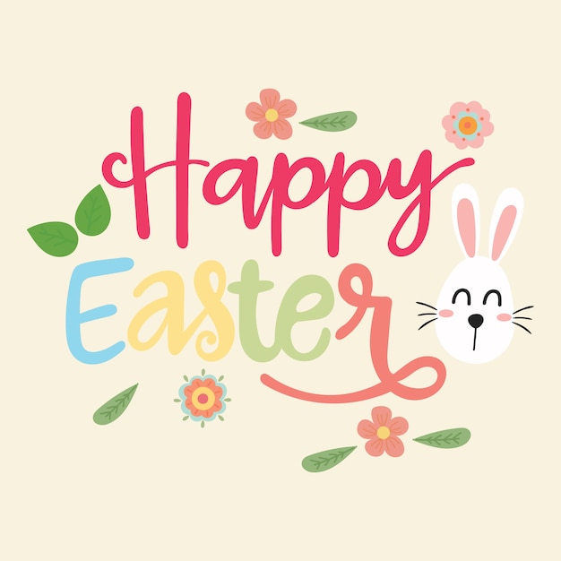 Happy easter vector