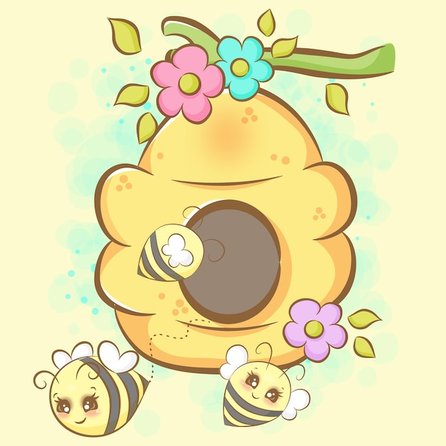 Happy eats and bees