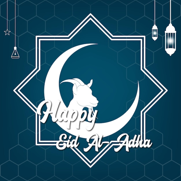 Poster felice eid al adha