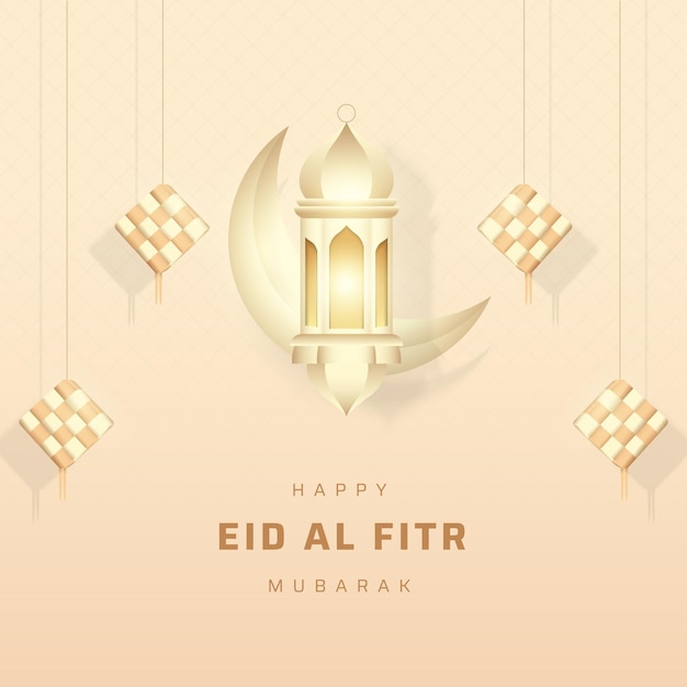 Happy eid groeten instagram postsjabloon