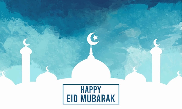 Happy Eid Mubarak Vector Background