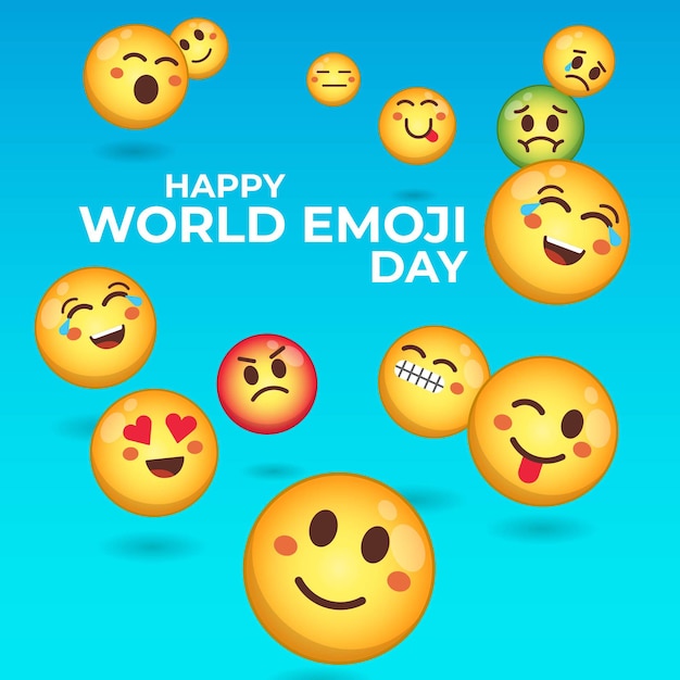 Happy emoji day Celebration