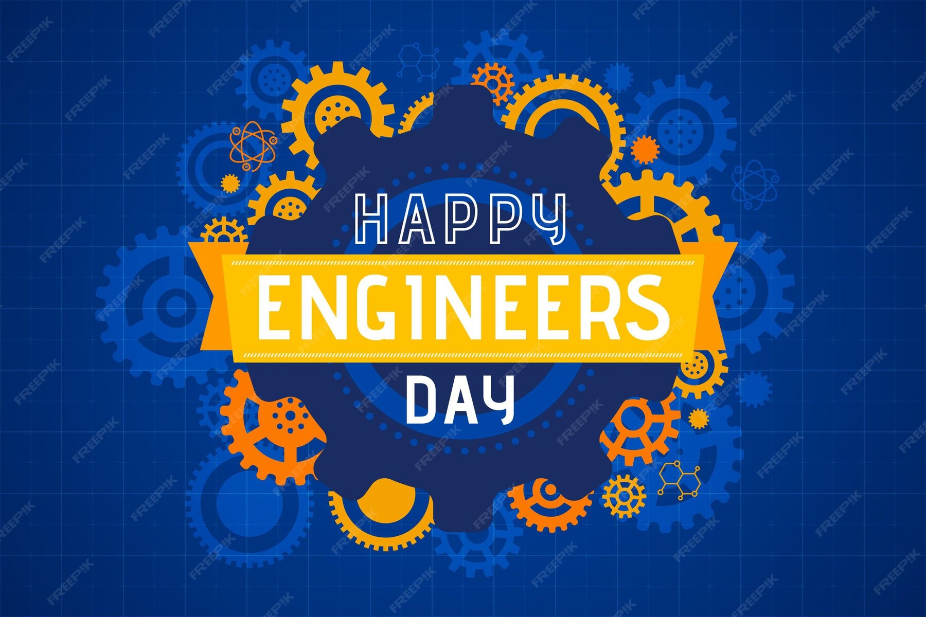 Premium Vector Happy engineers day illustration