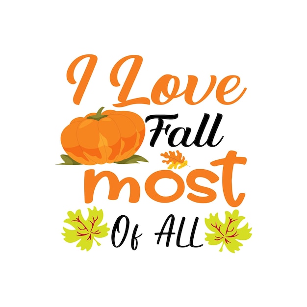 Happy fall typography t-shirt design