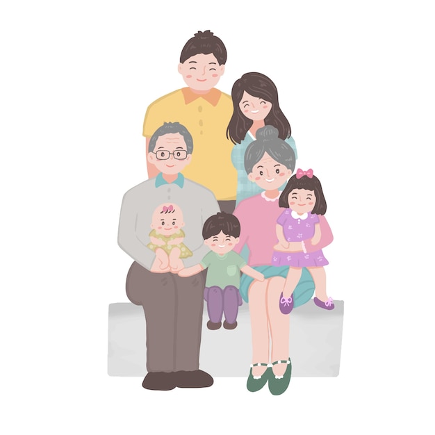 happy family dad mom and kid