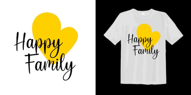 Happy family t-shirt design