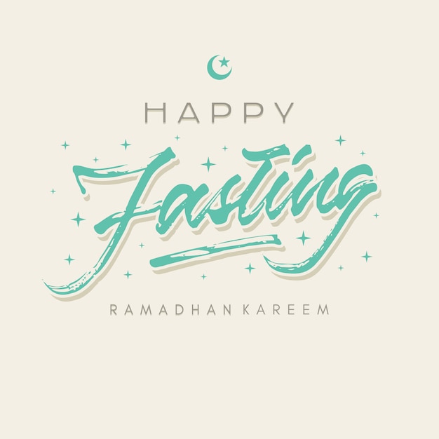 Happy fasting islamic greeting