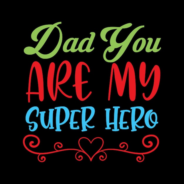 Happy Father-belettering voor vintage typografie van cadeaubonnen