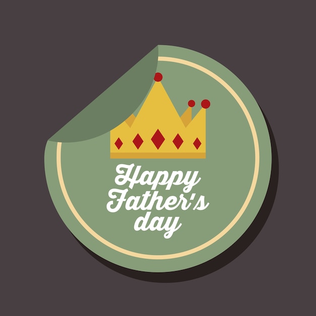 Vector happy father day design