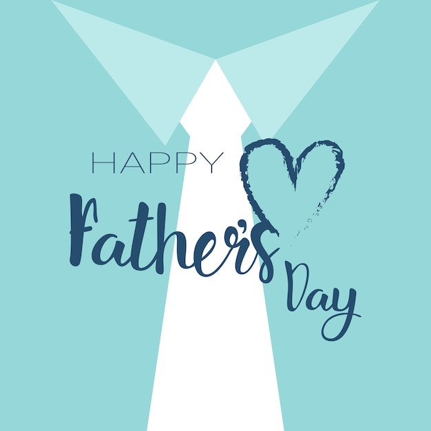 Vector happy father day family holiday greeting card poster flat