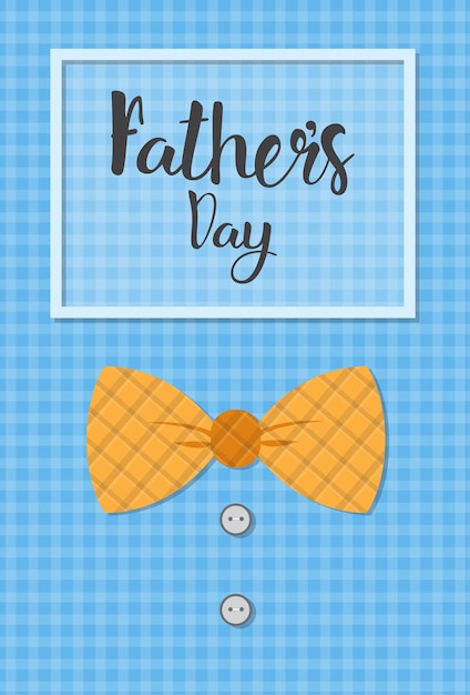 happy father day family holiday greeting card poster flat