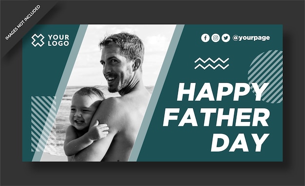 Happy father day poster design