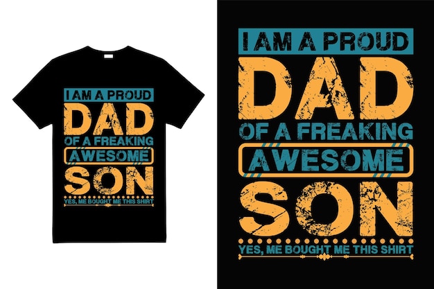 Happy Father day t-shirt design typography vintage template image