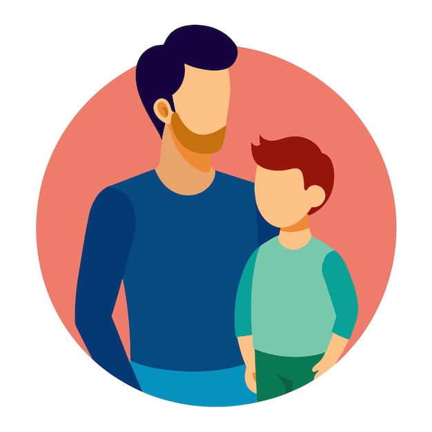 Vector happy father day vector illustration