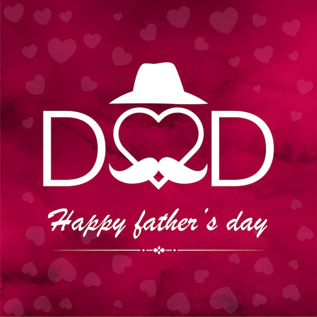 Happy father's day banner design template