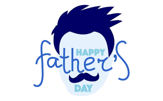 Happy father's day banner vector greeting card