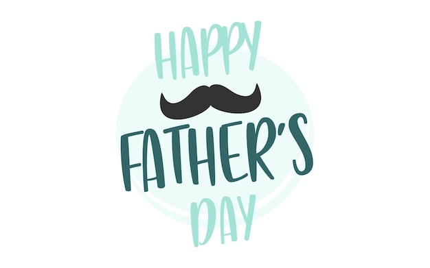 Happy Father's Day banner Vector wenskaart