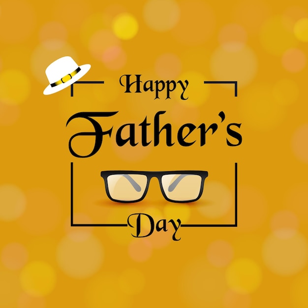 Happy Father's Day bow tie typography banner for greeting card festive poster etc