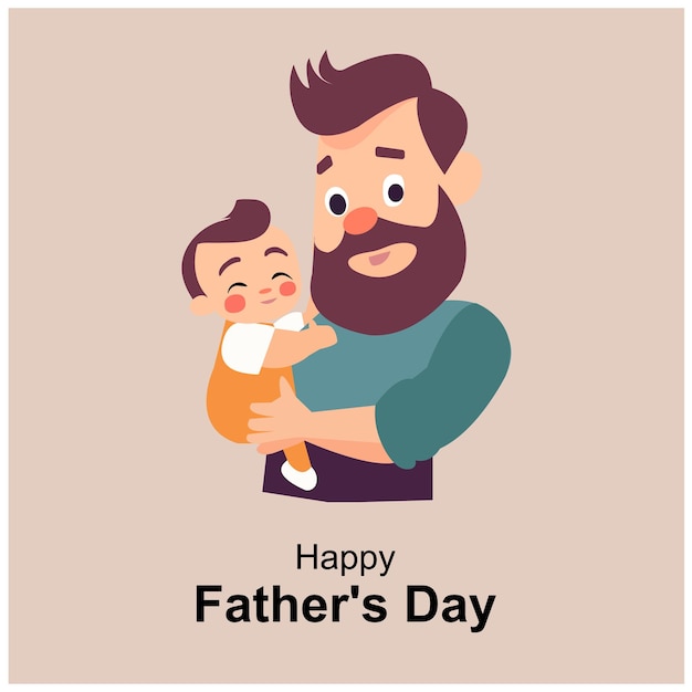 Happy Father's Day Celebration Vector Design