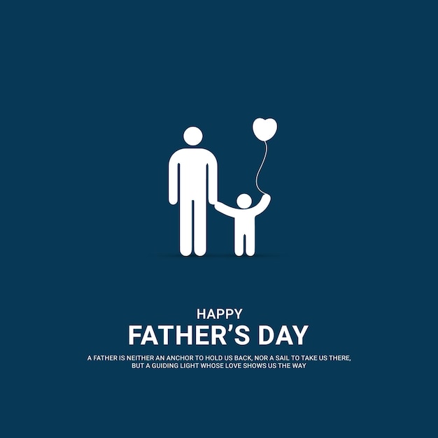 Vector happy father's day creative design free vector